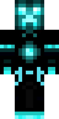 Glowing Warden Depths Minecraft skin