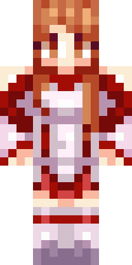 Crimson Sword Heroine Minecraft skin