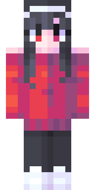 Ruby Hooded Girl Minecraft skin