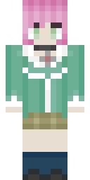 Mint Cardigan Girl Minecraft skin