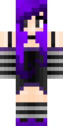 Violet Goth Diva Minecraft skin