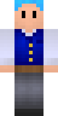 Cheerful Blue Vest Minecraft skin