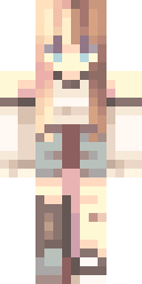 Boho Cream Girl Minecraft skin