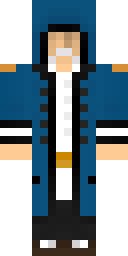 Navy Hooded Traveler Minecraft skin