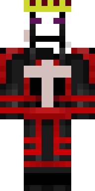 Crowned Crimson Warlock Minecraft skin