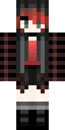 Crimson Plaid Rebel Minecraft skin