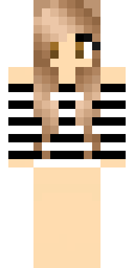 Striped Tan Beachgirl Minecraft skin
