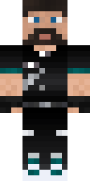 Teal Beard Hood Minecraft skin