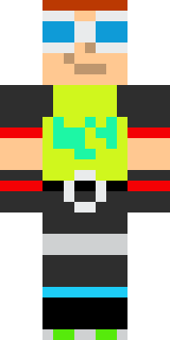 Neon Party Cap Minecraft skin