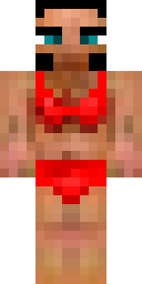 Scarlet Bikini Sunbather Minecraft skin