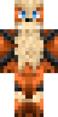 Blazing Kit Fox Minecraft skin