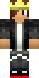 Crowned Leather Prince Minecraft skin
