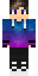 Galaxy Hoodie Boy Minecraft skin