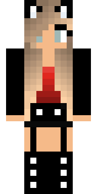 Scarlet Punk Girl Minecraft skin