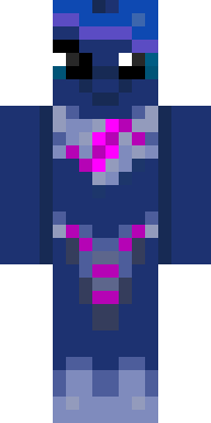 Neon Void Beast Minecraft skin