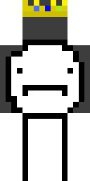 Crowned Blank Slate Minecraft skin