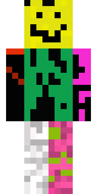 Pixel Glitch Jester Minecraft skin