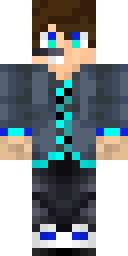 Teal Trim Jacket Minecraft skin