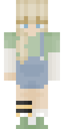 Denim Blonde Girl Minecraft skin