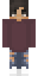 Maroon Casual Cool Minecraft skin