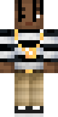 Striped Gold Chain Minecraft skin