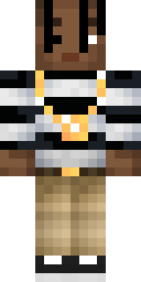 Striped Gold Chain Minecraft skin