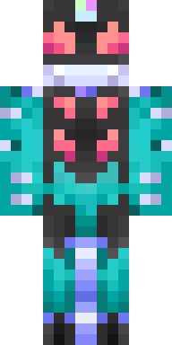 Cyber Teal Warframe Minecraft skin