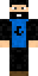 Beard Blue Tee Minecraft skin