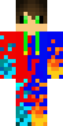 Prismatic Glitch Storm Minecraft skin