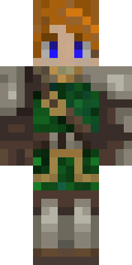 Emerald Ranger Warrior Minecraft skin