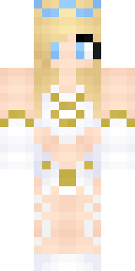 Golden Seraph Maiden Minecraft skin