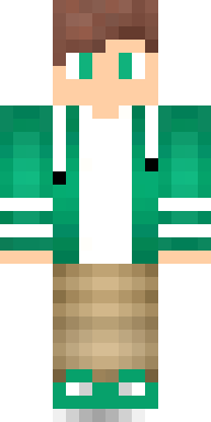 Emerald Hoodie Boy Minecraft skin