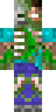Mossy Creeper Warden Minecraft skin