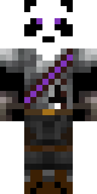Bandit Panda Warrior Minecraft skin