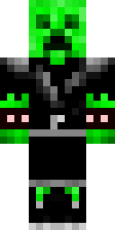 Neon Creeper Hoodie Minecraft skin