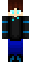 Spiky Blue Adventurer Minecraft skin