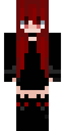 Scarlet Gothic Maiden Minecraft skin