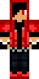 Crimson Hood Runner Minecraft skin