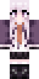 Wisteria Pale Girl Minecraft skin