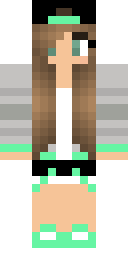 Mint Accent Girl Minecraft skin