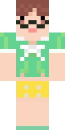 Retro Mint Boy Minecraft skin