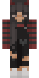 Crimson Cat Hood Minecraft skin
