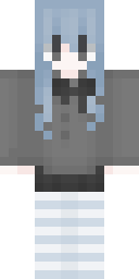 Glacier Hoodie Girl Minecraft skin