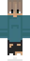 Teal Shorts Boy Minecraft skin