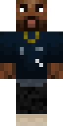 Navy Chain Beard Minecraft skin