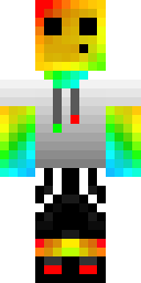 Rainbow Slime Hood Minecraft skin