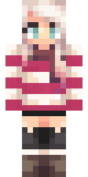 Peppermint Girl Minecraft skin