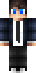 Navy Plaid Boy Minecraft skin