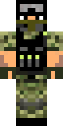 Camo Tactical Minecraft skin