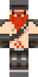 Red Beard Brawler Minecraft skin